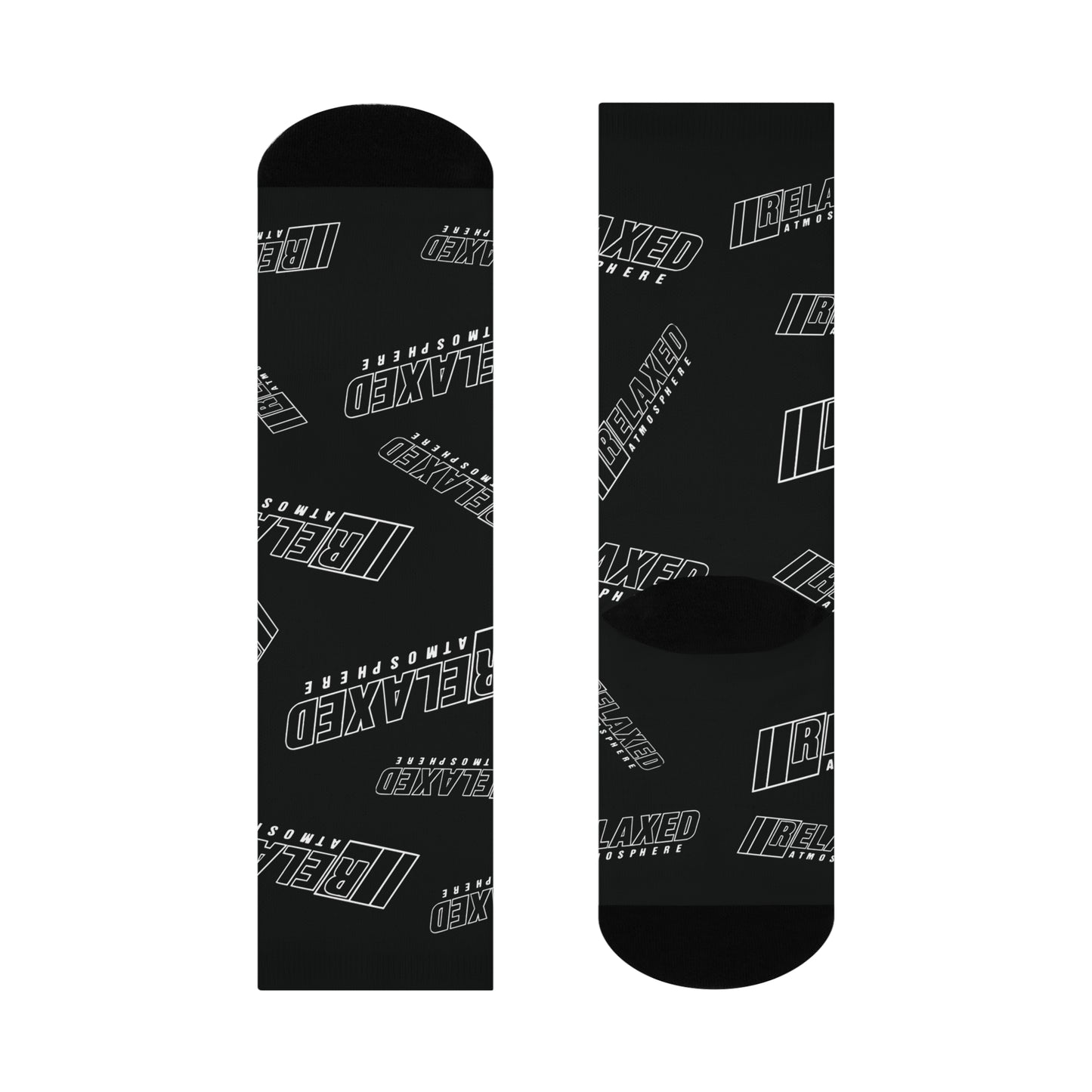 BLACK/WHITE RELAXED SOCKS