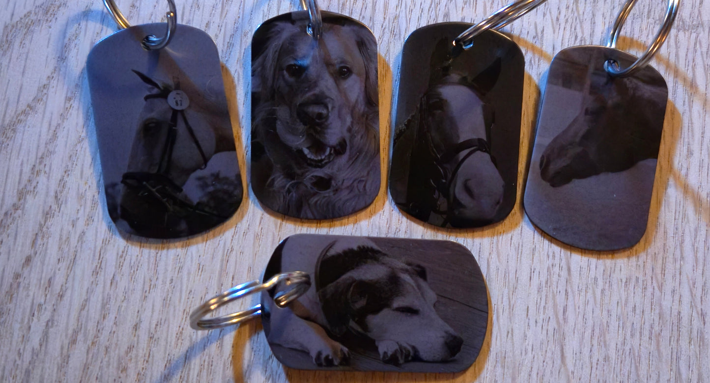 CUSTOMIZED METAL TAG - ONE SIDE