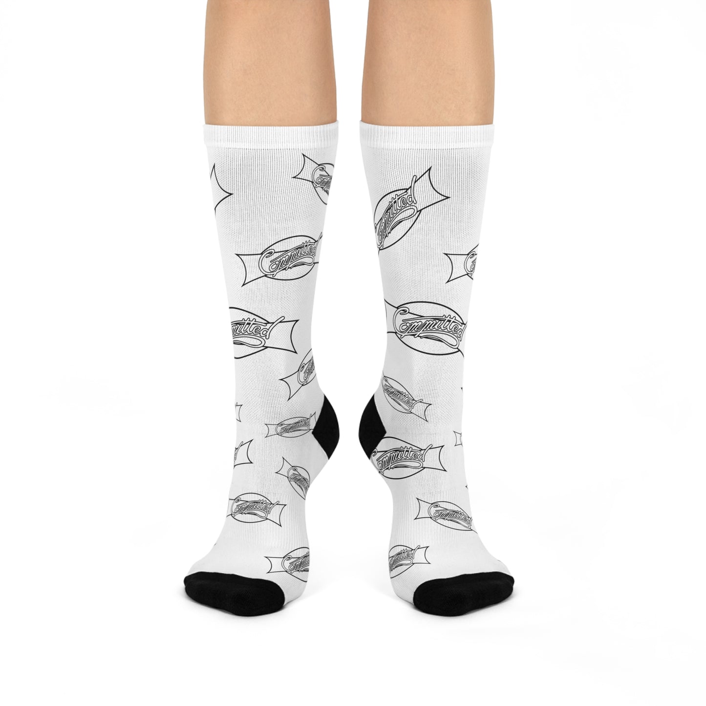 WHITE COMMITTED SOCKS