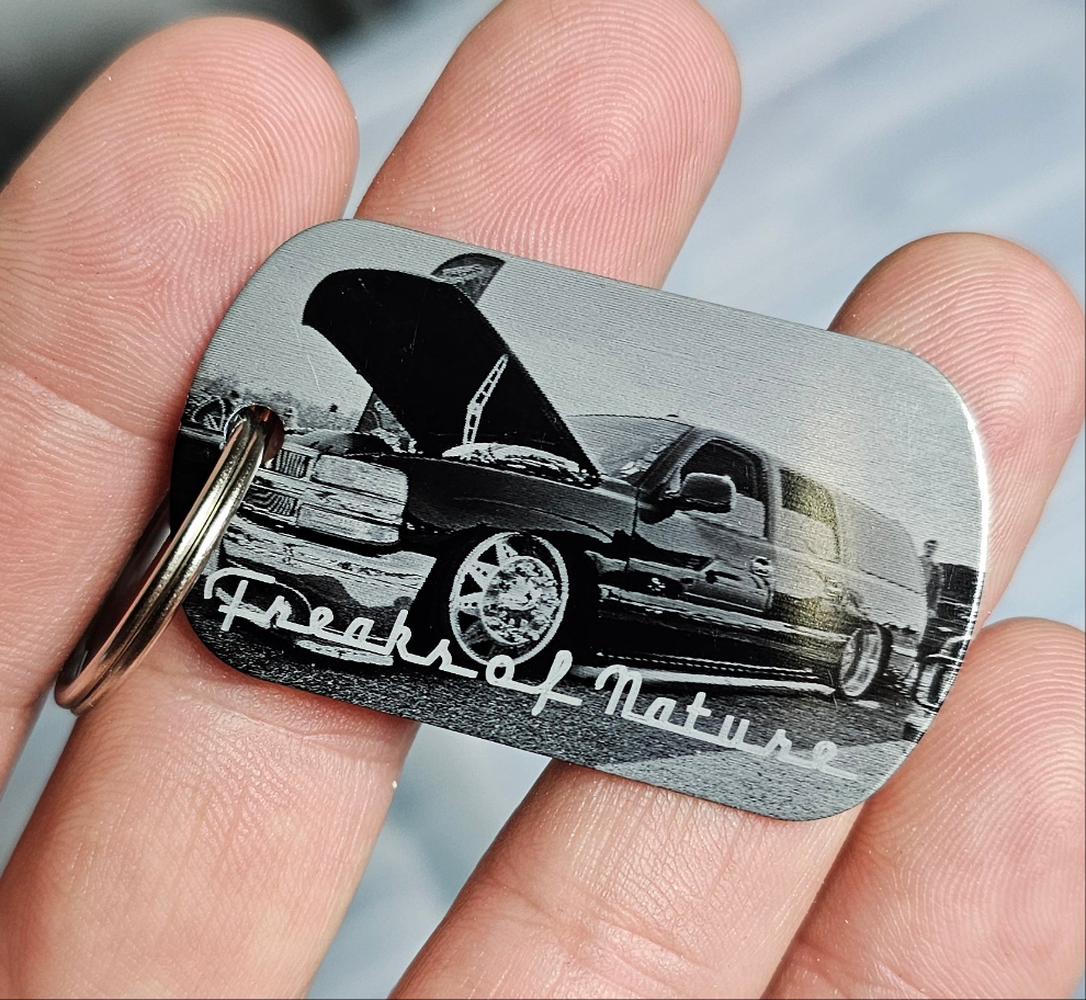 CUSTOMIZED METAL TAG - ONE SIDE
