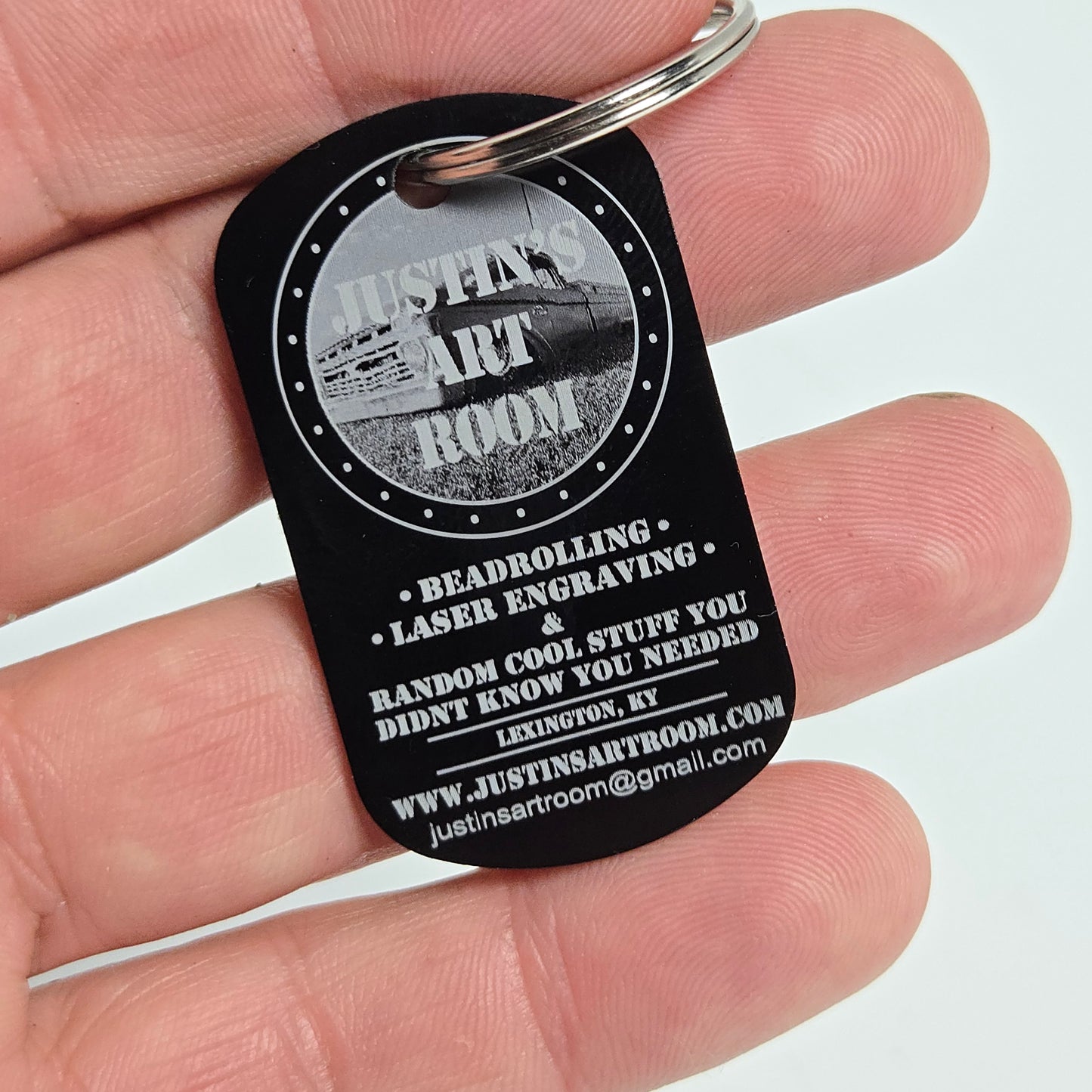 CUSTOMIZED METAL TAG - ONE SIDE