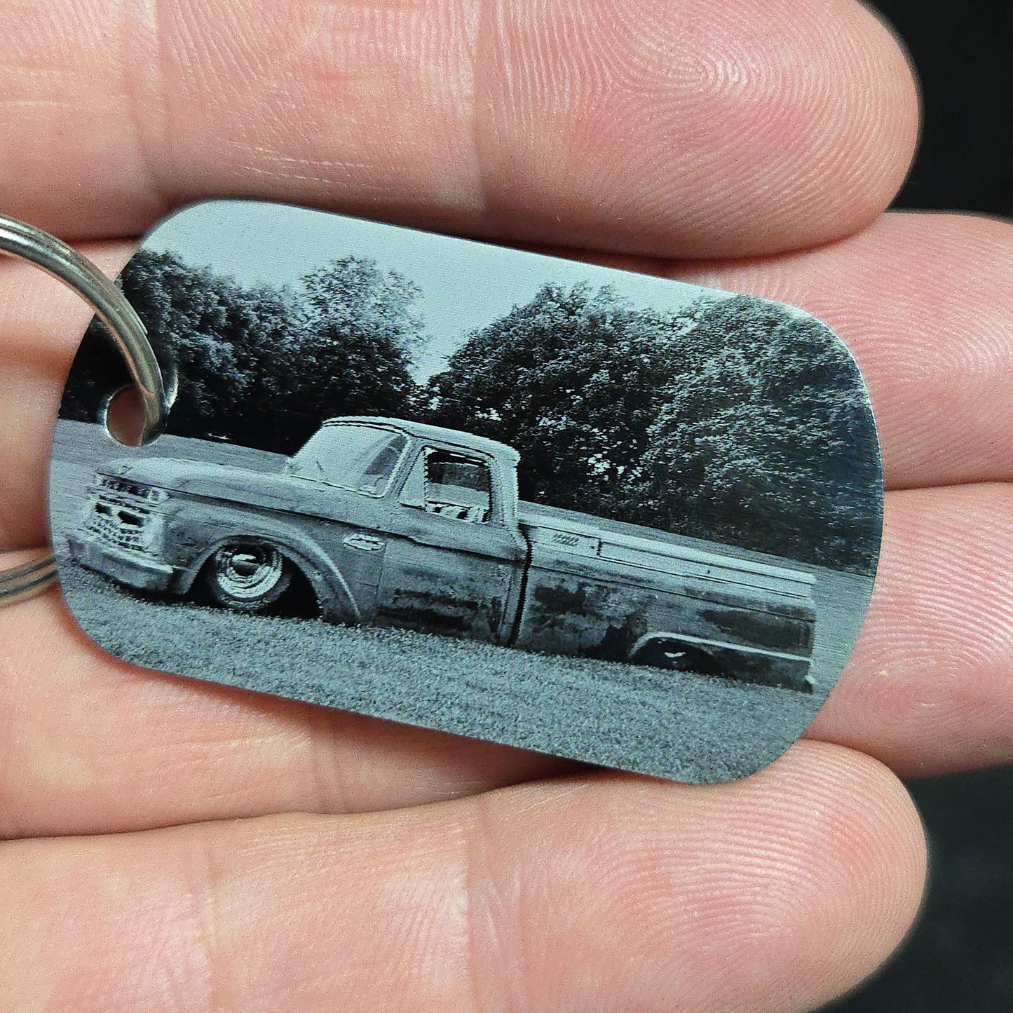 CUSTOMIZED METAL TAG - ONE SIDE