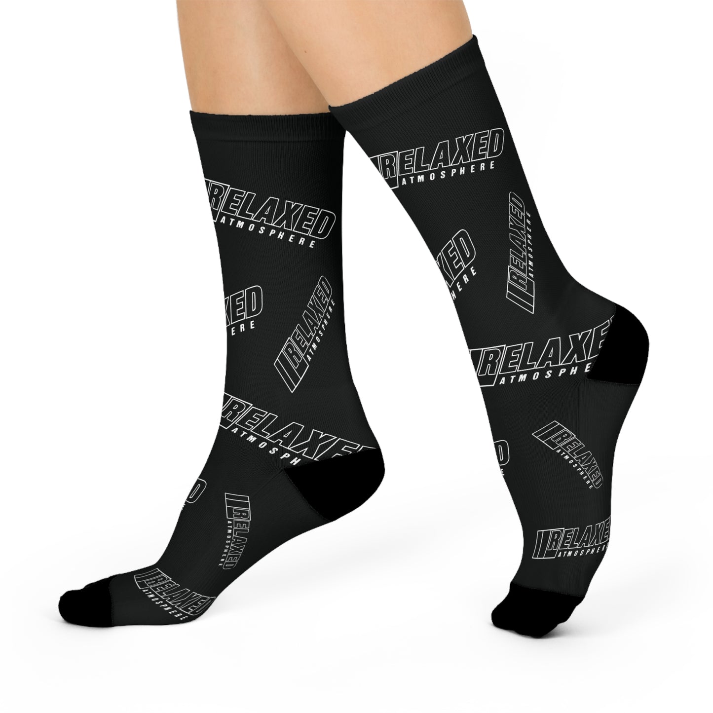 BLACK/WHITE RELAXED SOCKS