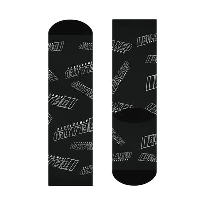 BLACK/WHITE RELAXED SOCKS