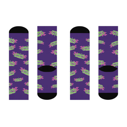PURPLE TRIBAL SOCKS