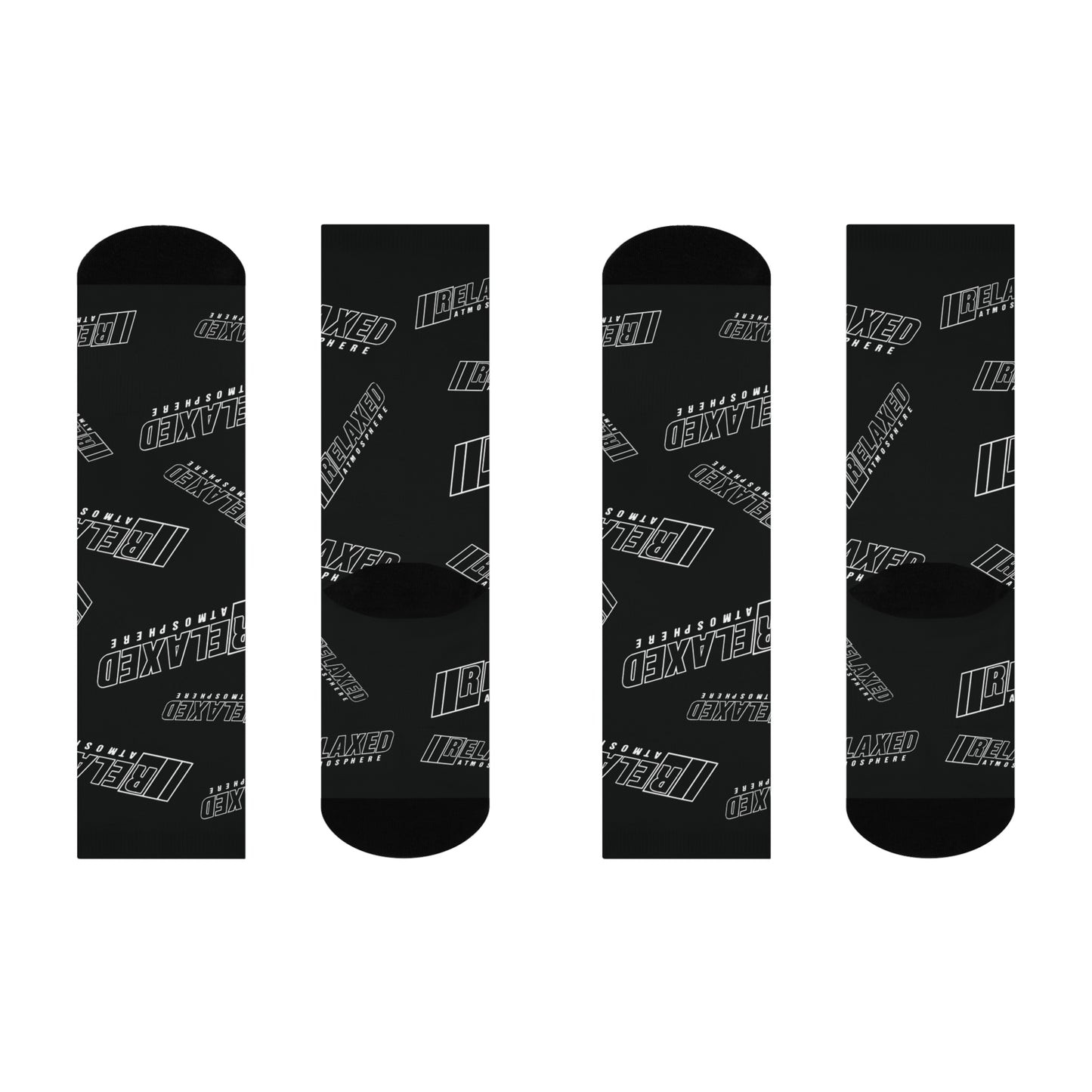 BLACK/WHITE RELAXED SOCKS