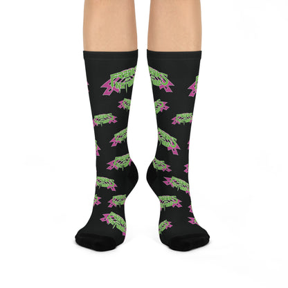 BLACK TRIBAL SOCKS