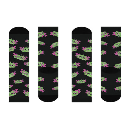 BLACK TRIBAL SOCKS