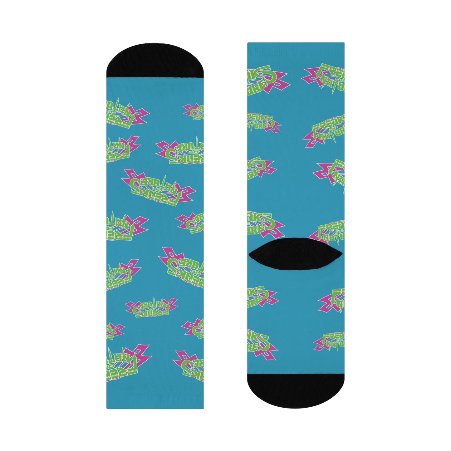 TEAL TRIBAL SOCKS