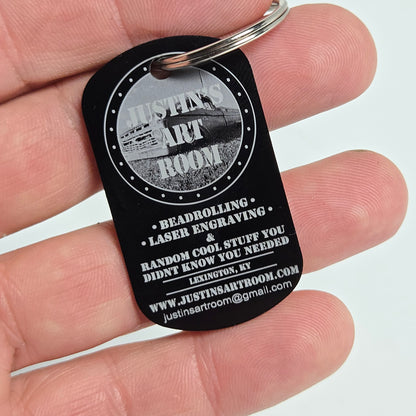 CUSTOMIZED METAL TAG - ONE SIDE